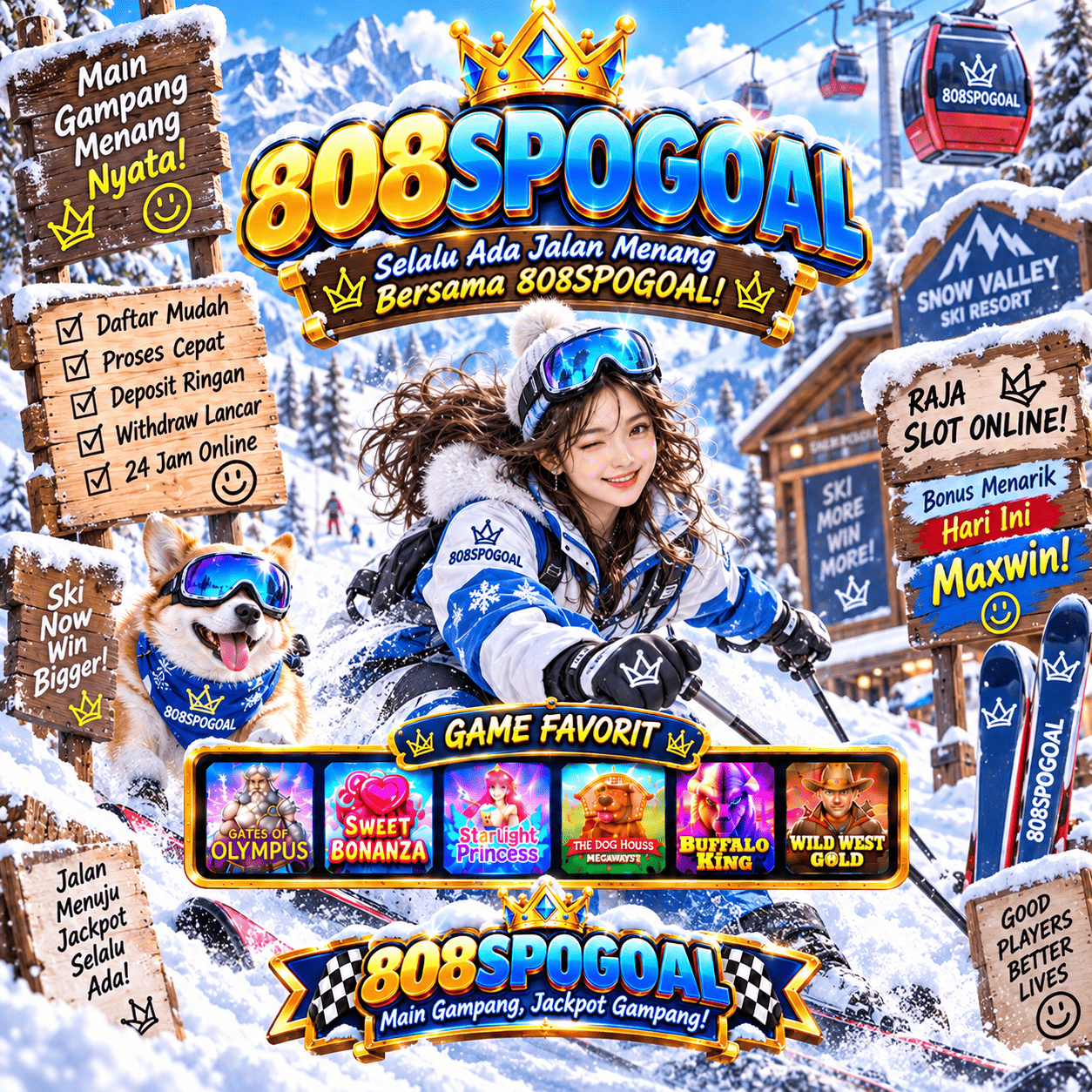 Banner 808SPOGOAL Cyber Blue